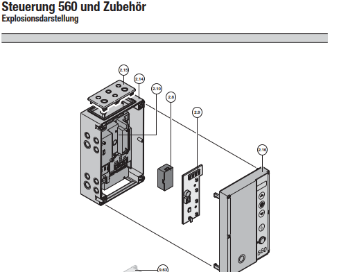 Hörmann Steuerungen 545, 560, Zubehör und Ersatzteile